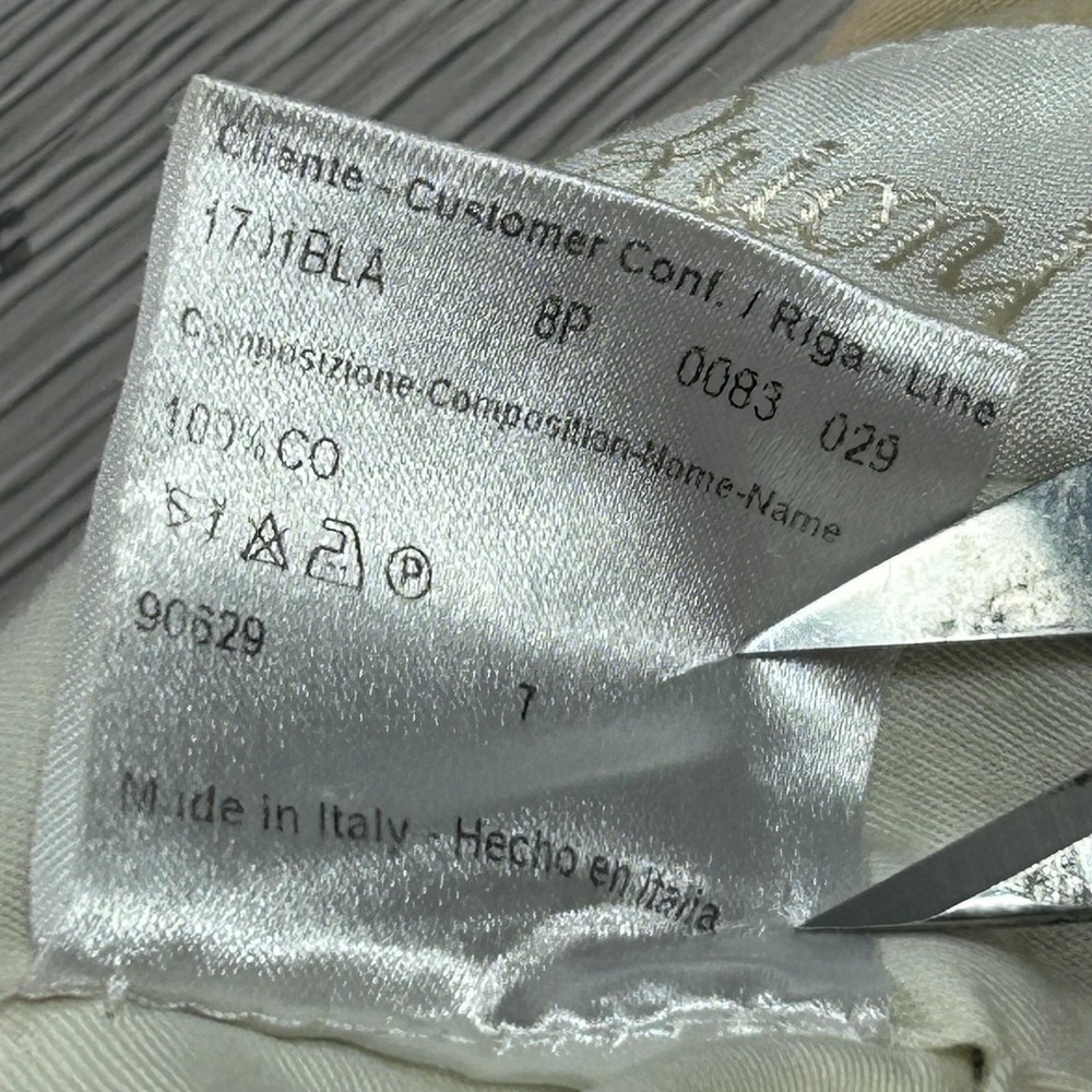 Brioni Pants Mens 42x28 Beige Cotton Moena Chino Classic Fit Dress Cuffed Italy - Picture 6 of 13